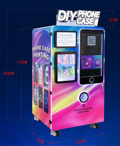 Automatic phone case printing and selling machine